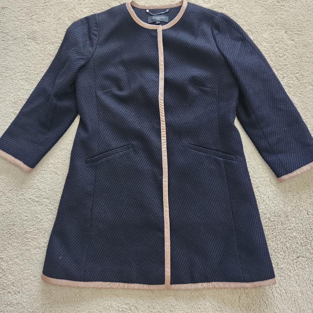 Talbots Stunning Jacket Blazer Snap Button Front … - image 1